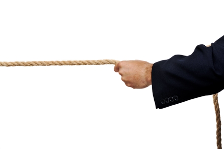 Hand Holding Onto Rope